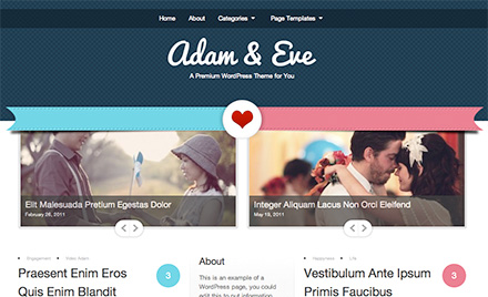 WordPress Adam and Eve Theme
