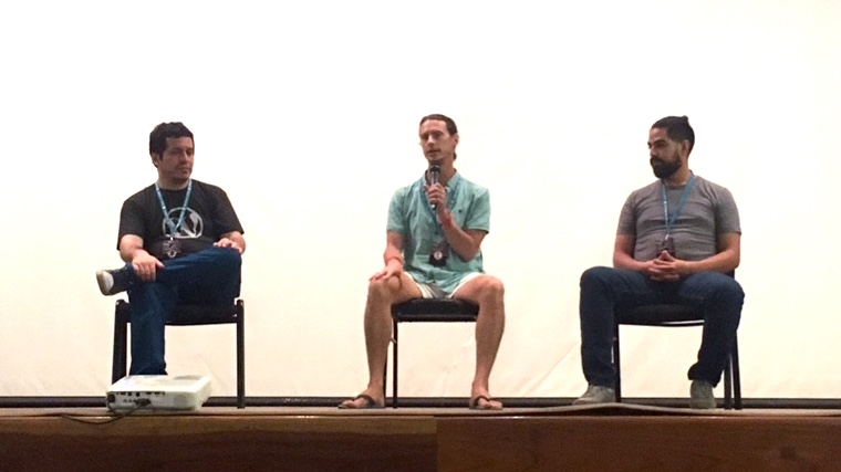 Zac Gordon JavaScript Panel WordCamp San José w Elio and Gabo