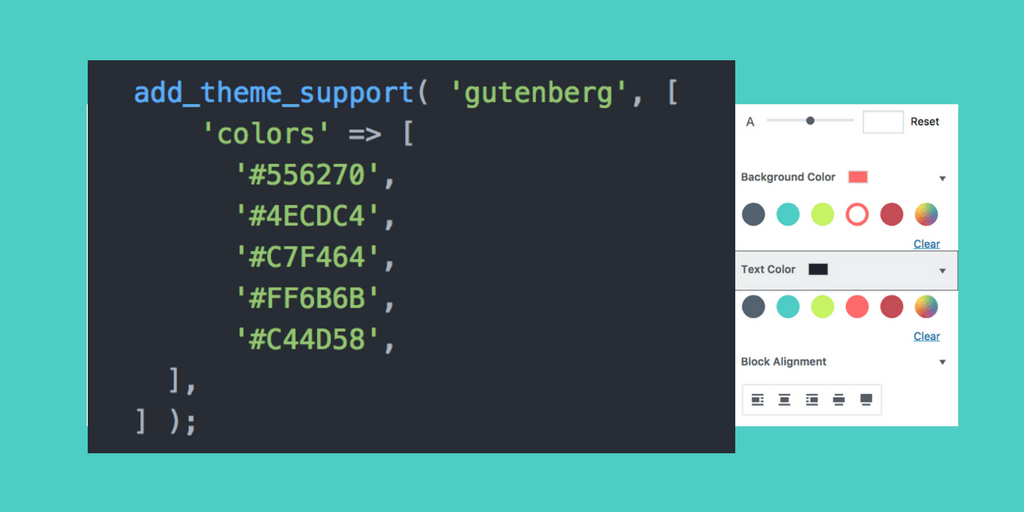 How to set a custom block color scheme in your theme for Gutenberg